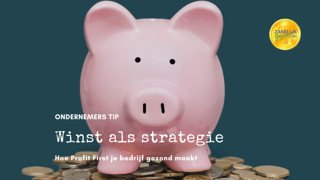 Winst als strategie. Hoe Profit First je bedrijf gezond maakt.